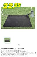 Solarheizmatte 120 x 120 cm für Pools