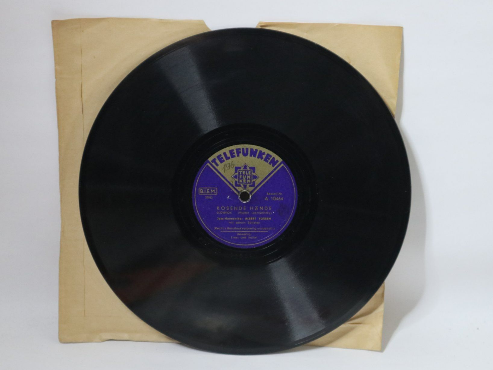 Dischi in vinile: Schellack Telefunken Swiss Made Albert Vossen Ernst + Heiter – Usato da Eschenbach SG venduto da Astalavista 1
