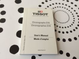 TISSOT ORIGINAL - BOOKLET - WATCH - UHR - CHRONOGRAPHS G10 !