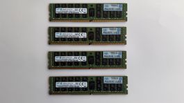 4 x Samsung 32GB 2Rx4 PC4-2133P, RDIMM, ECC