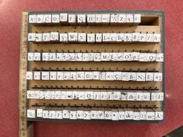 Stempelset, Vintage Buchstaben