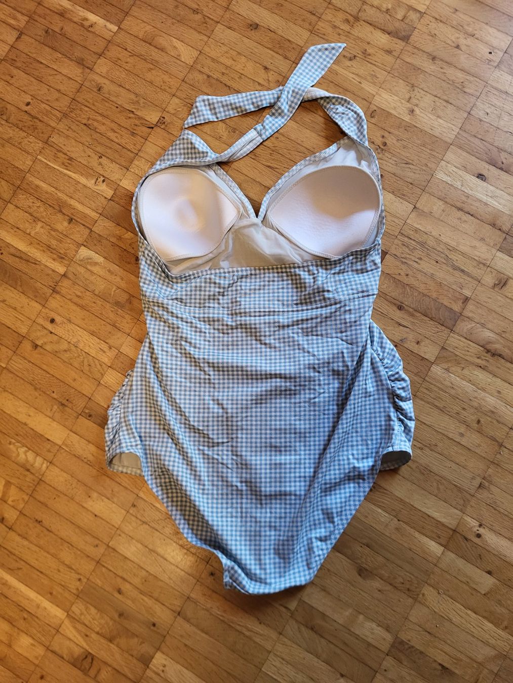 Maillots de bain & Bikinis: Schwangerschafts-Badekleid Karomuster weiss-blau – D'occasion à Winterthur par BOU002 1