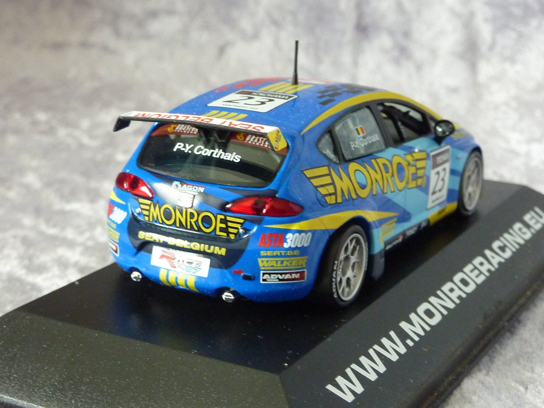 Seat Modellini d'auto: Seat Leon Monroe WTCC 2007  1:43 – Nuovo (secondo la descrizione) da Dürrenäsch venduto da modellautos4you 4