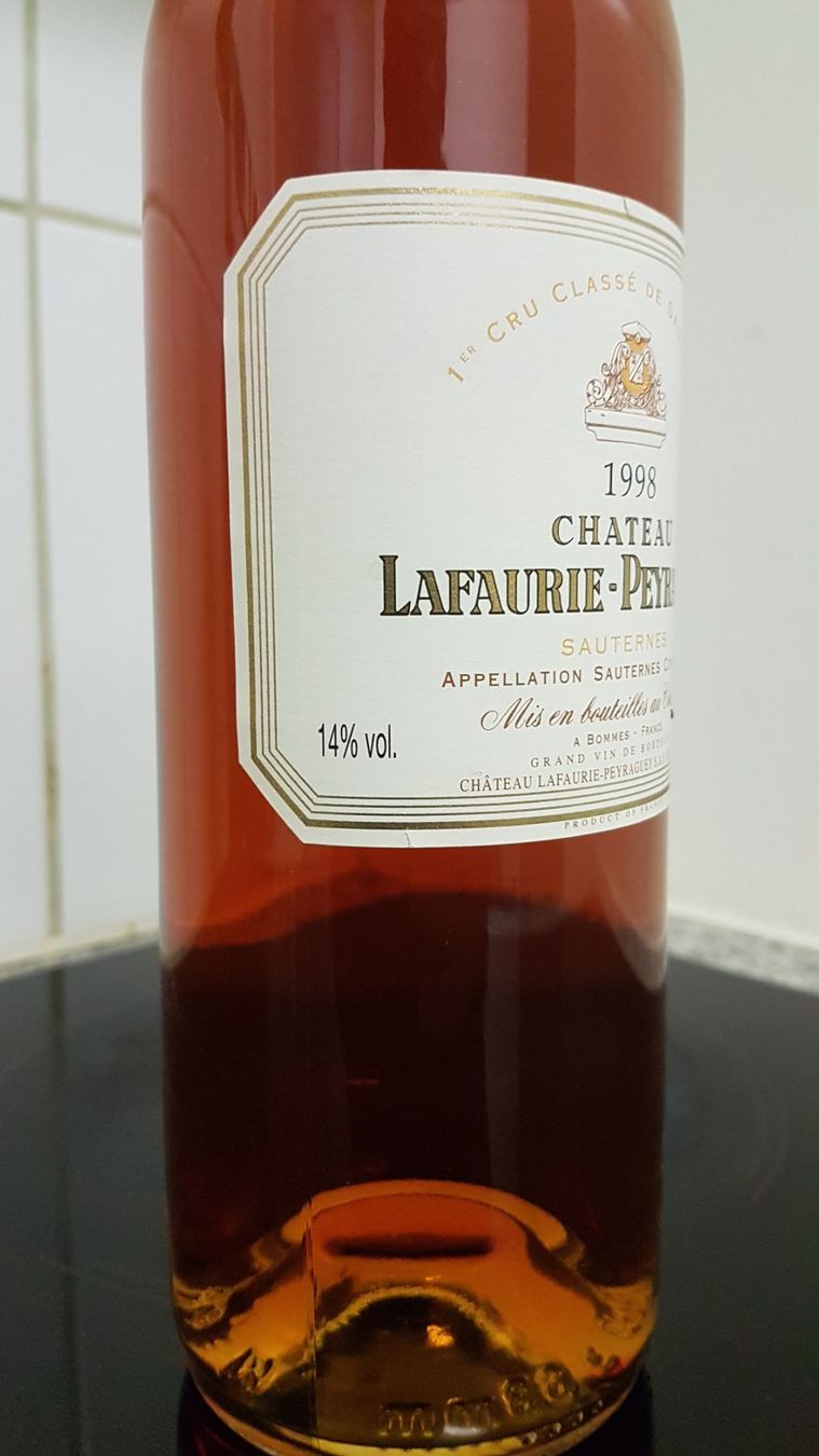 Vino: Chateau Lafaurie - Peyraguey 1998 – Nuovo (secondo la descrizione) da Grenchen venduto da poggione 2