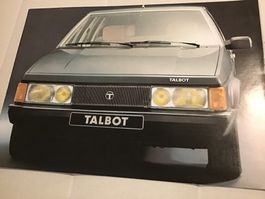 Talbot Tagora Faltprospekt 8 Seiten 1980