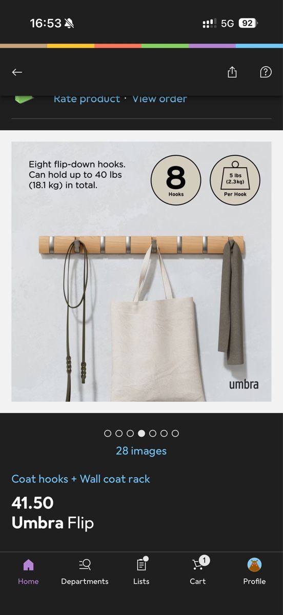 Ferramenta: Umbra wall coat hooks – Nuovo (secondo la descrizione) da Baar venduto da jan_7w8m 8