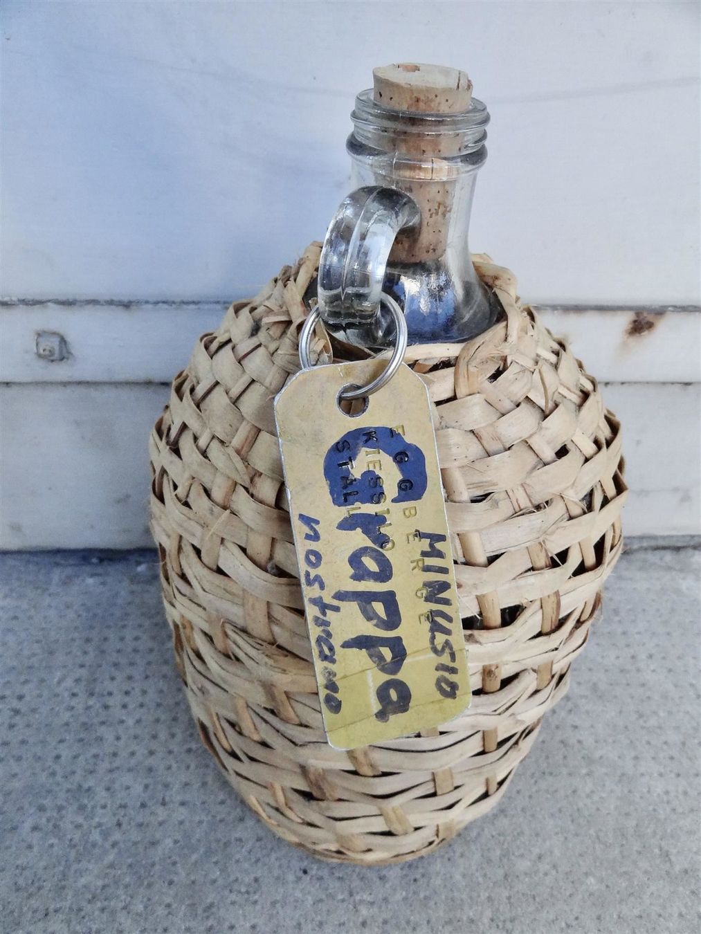 Bottiglie: alte Korbflasche – Usato da Kerzers venduto da Flaschenposten 8