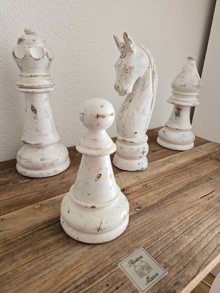 Figuren: Shabby Chic Holz Schach Figuren Versand Möglich – Neu (gemäss Beschreibung) aus Weggis von bdrm48 7