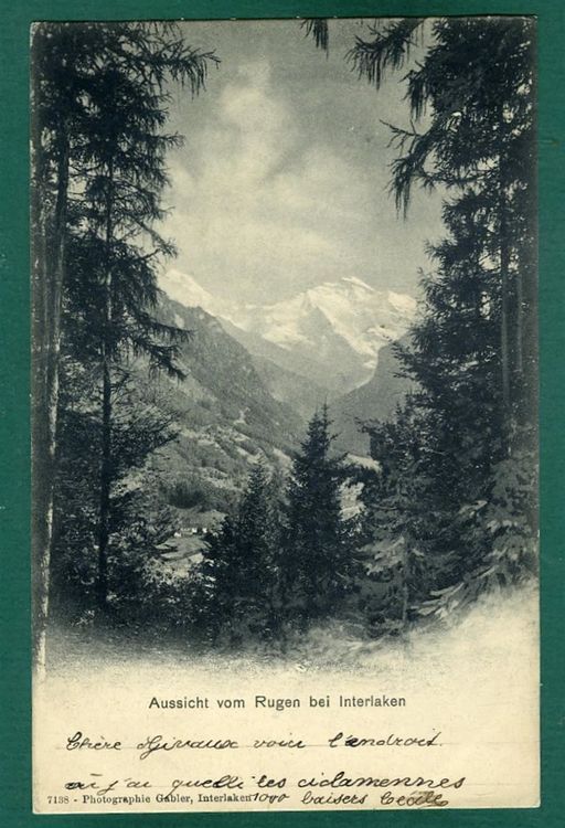 Carte Postale Ancienne – Humour CARICATURE – INTERLAKEN – Taches De Rouille