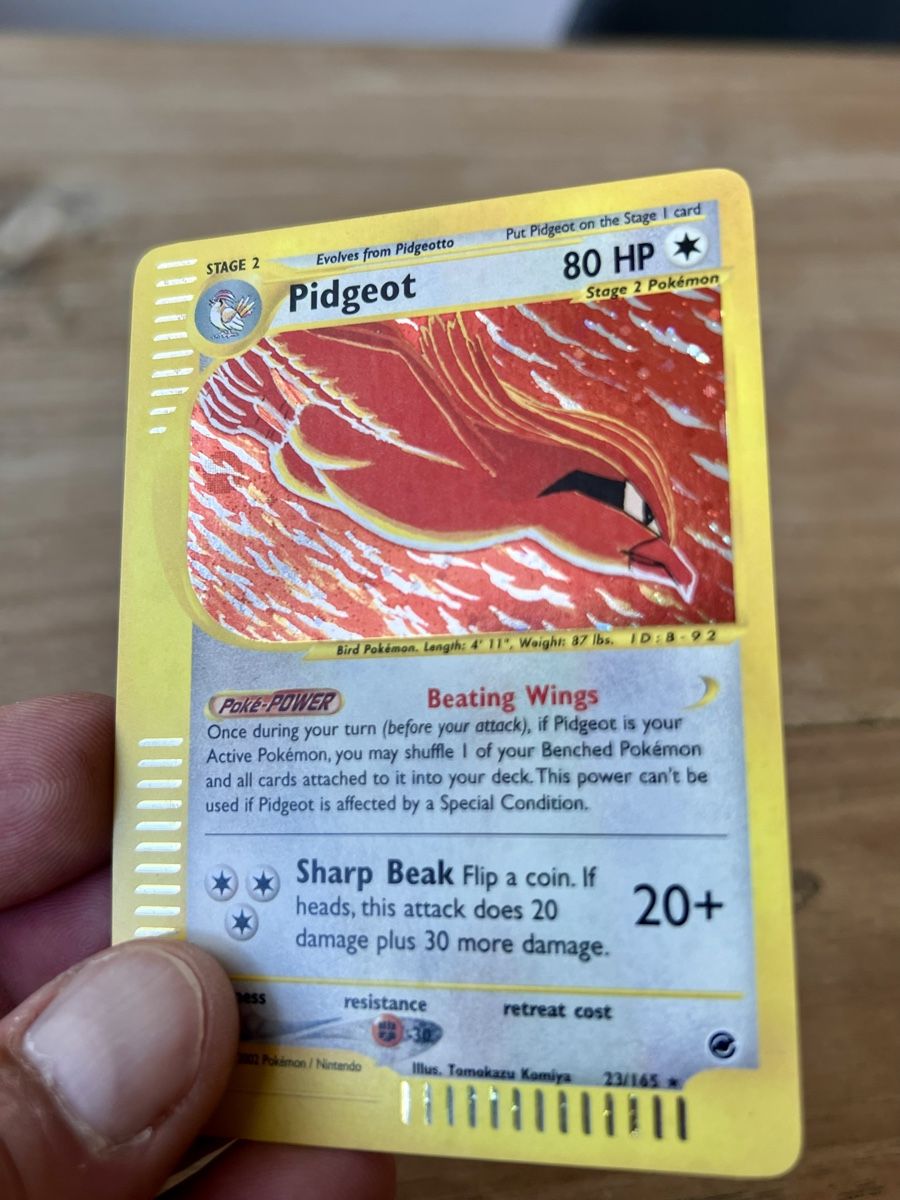 Pokémon Cartes à collectionner: NM 2002 Pokemon EXPEDITION Base - #23/165 Pidgeot - Holo - – D'occasion à Zollikon par inf_l5jd 3