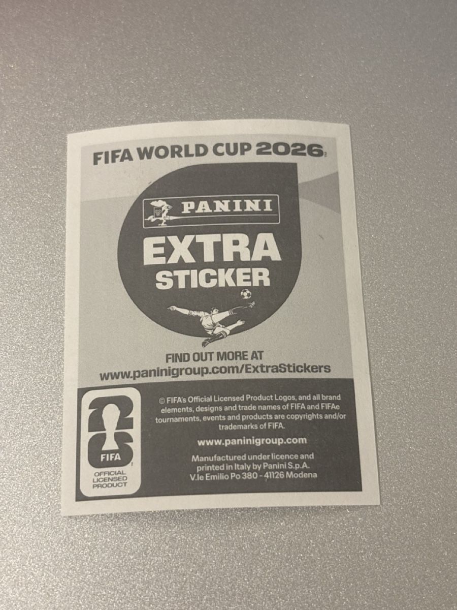 Panini Sammelbilder & Trading cards: Federico Valverde Extra Panini Sticker Silber WM 2026 – Neu und originalverpackt aus Niederscherli von jil.joerg 1
