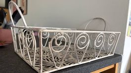Shabby Chic Korb (Metall)