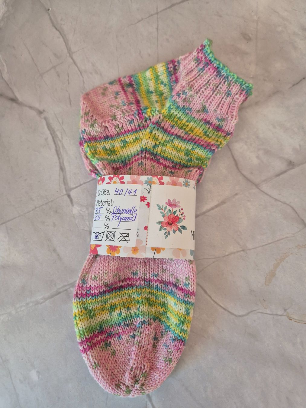 Calze: OPAL "Aquarell" Gr. 40/41- Handmade - Neu – Nuovo e nell'imballaggio originale da Lyssach venduto da ladyfly 1