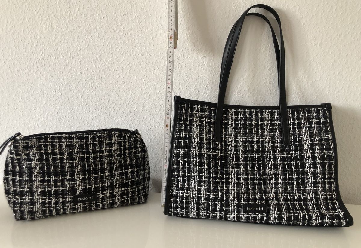 Taschen für Damen: Lazzarini Handtasche mit Innentasche & Henkel – Neu und originalverpackt aus St. Gallen von Allegra_blue 7