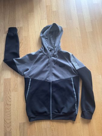 McKenzie Zip-Hoodies + Jogginghose – Grau & Blau – Gr. L/XL