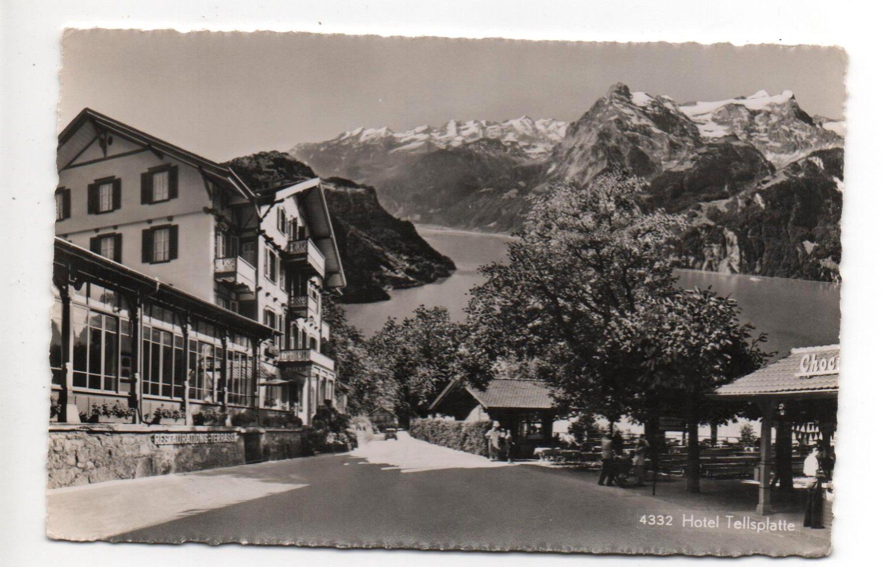 Cartoline postali: SISIKON Hotel Tellsplatte – Usato da Jona venduto da philajona