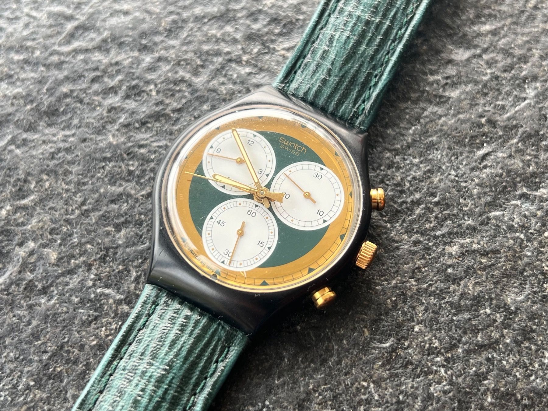 Swatch Uhren: Swatch Chronograph Hunter Rollerball Uhr Quarz 1990 – Defekt aus Steffisburg von FlorianJohner