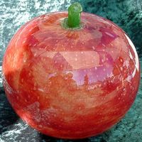 rare grosse Glasfrucht - Murano Zecchin? DM 15 cm!