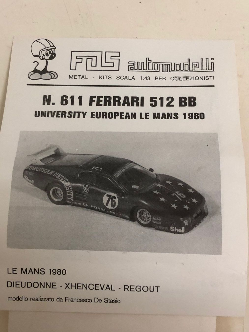 Ferrari Modellini d'auto: FDS-Kit Ferrari 1/43 – Nuovo (secondo la descrizione) da Muttenz venduto da Gucci2005 2