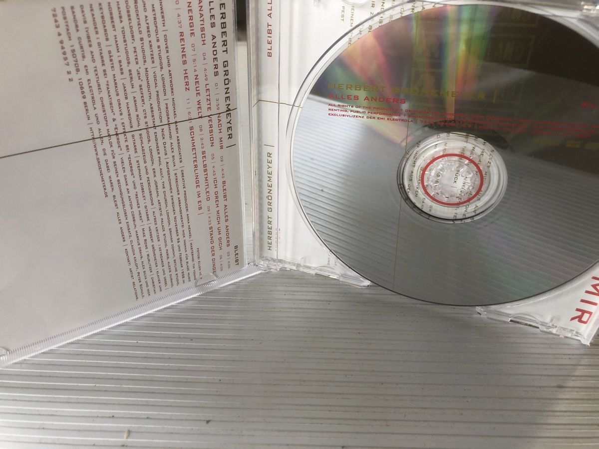 CD: Herbert Grönemeyer Bleibt Alles Anders CD – Usato da Flaach venduto da rubo7 2