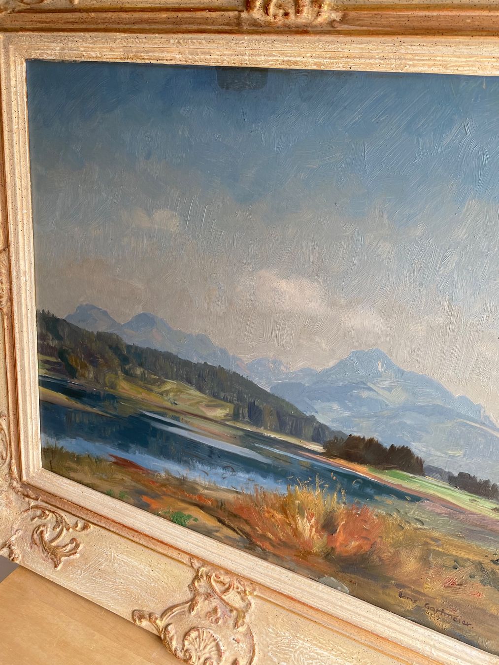 Dipinti: Gemälde / Ölbild Landschaft, Schwarzsee, Hans Gartmeier – Usato da Burgdorf venduto da gre_2ftz 2