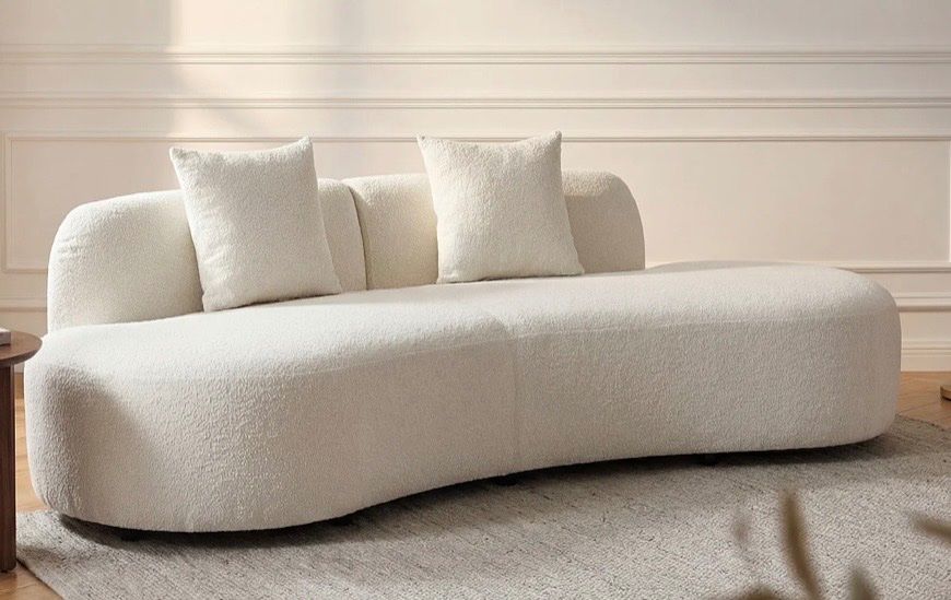 Sofas: Canapé haricot bouclette beige – Gebraucht aus Genève von sop_2sg7