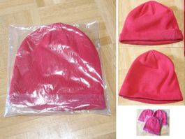 1x unisex rote Woll-Kappe, Skimütze, Strickmütze, Beanie NEU
