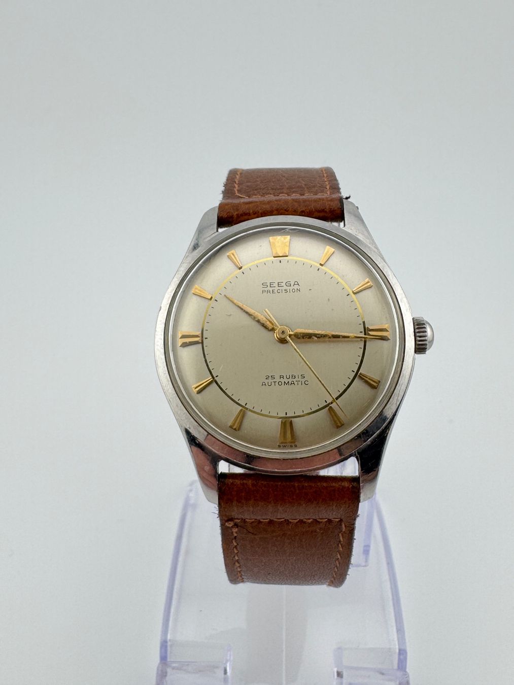 Swiss Orologi: Seega Precision Automatic tres rare herrenuhr gross – Usato da Biel/Bienne venduto da upi_7vwn