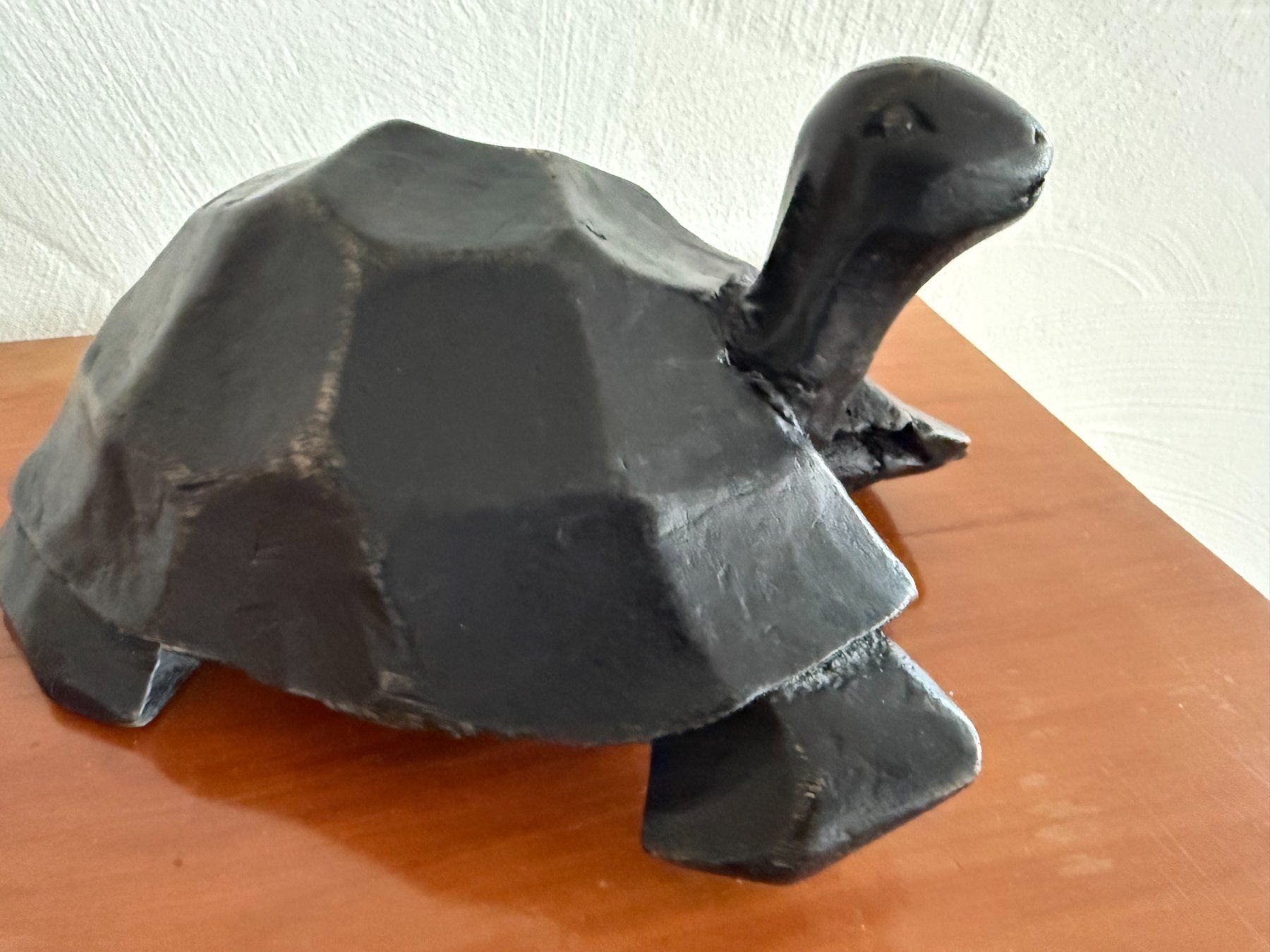 Statuette: grosse  Schildkröte  Holz  handgeschnitzt  Dekoration Turtle – Usato da Subingen venduto da ArtBead 4