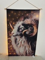 LED Wandbild mit Widder-Motiv, tolle Herbst-Dekoration, neu!