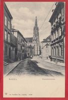 BASEL ELISABETHENSTRASSE, LICHTDRUCK 1897 / 1905