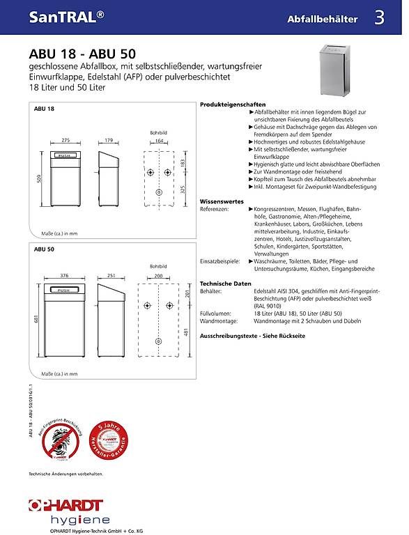 Cestini per rifiuti: Abfallbox aus Edelstahl 75% Rabatt – Nuovo e nell'imballaggio originale da Möhlin venduto da BestDeal_ 1