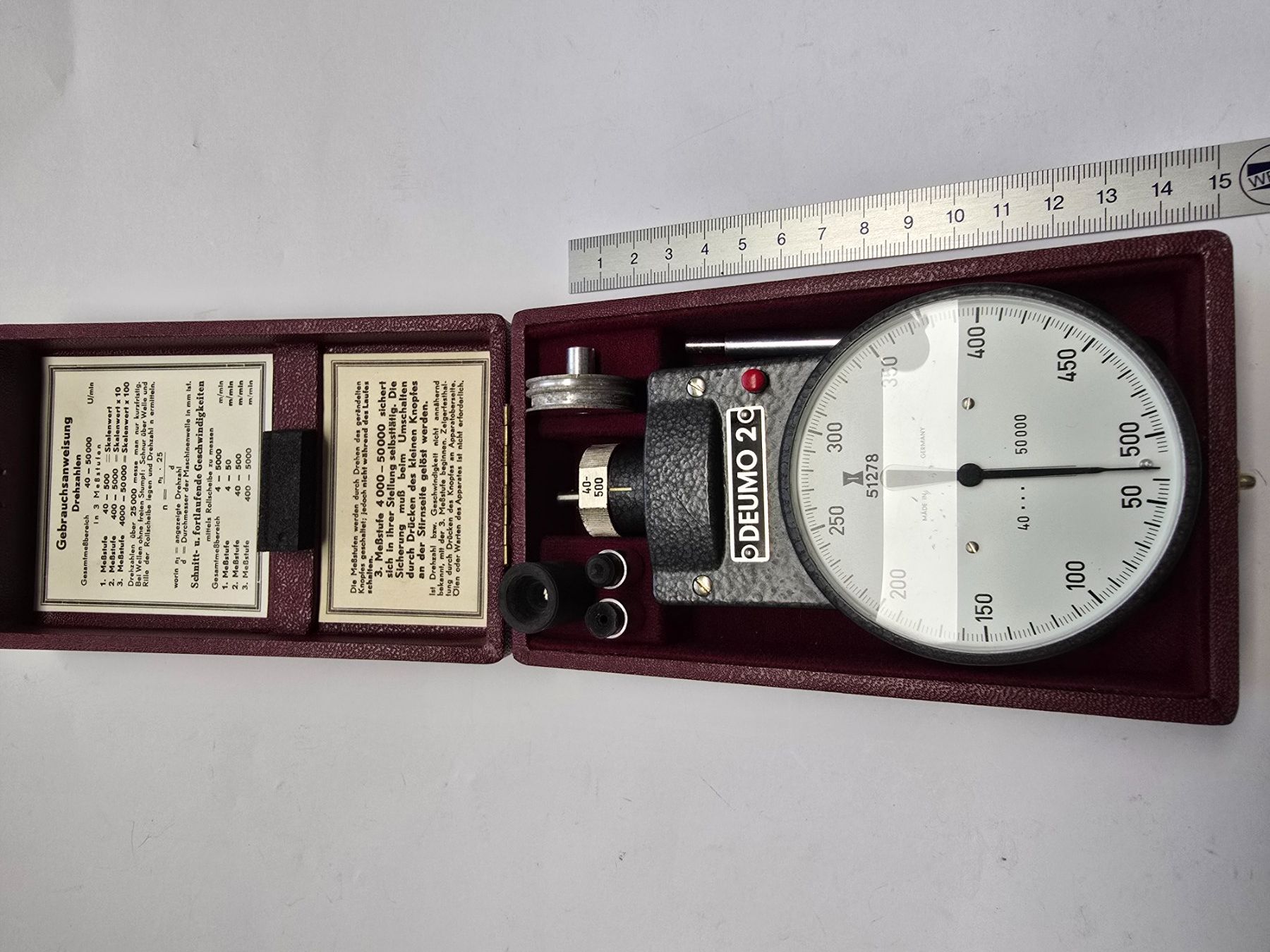 Misurare: Drehzahlmesser DEUMO-2 Hand-Tachometer – Usato da Balgach venduto da Zwickau01 3