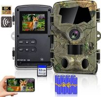 Lutranstra 5K Wildkamera WLAN, 64MP Full HD Wildkamera