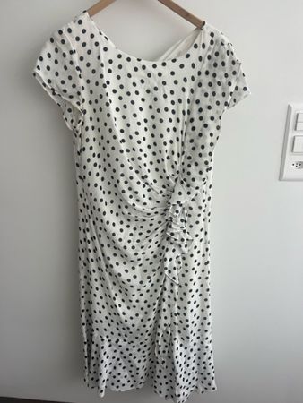 Sommerliches MADELEINE Kleid, Gr. 42, Schwarz-Weiss!