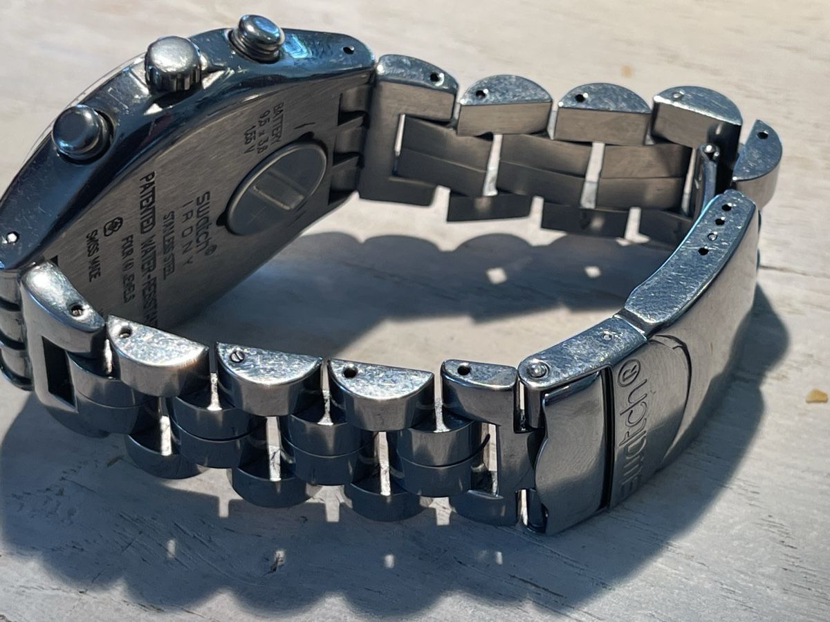 Swatch Orologi: Swatch Irony Chronograph Stahluhr Gebraucht – Usato da Staufen venduto da Gloetschge 3
