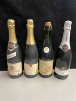Lot de 4 ANCIENNES BOUTEILLES SUISSE 🇨🇭 ET ITALIE 🇮🇹