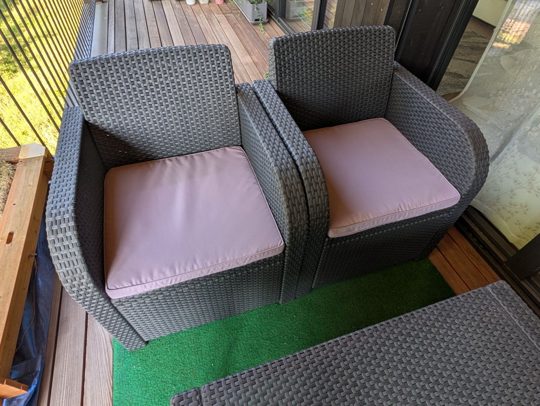 Jysk Tischset: Poly-Rattan Gartenlounge – Gebraucht aus Kriens von rob_whz8 2