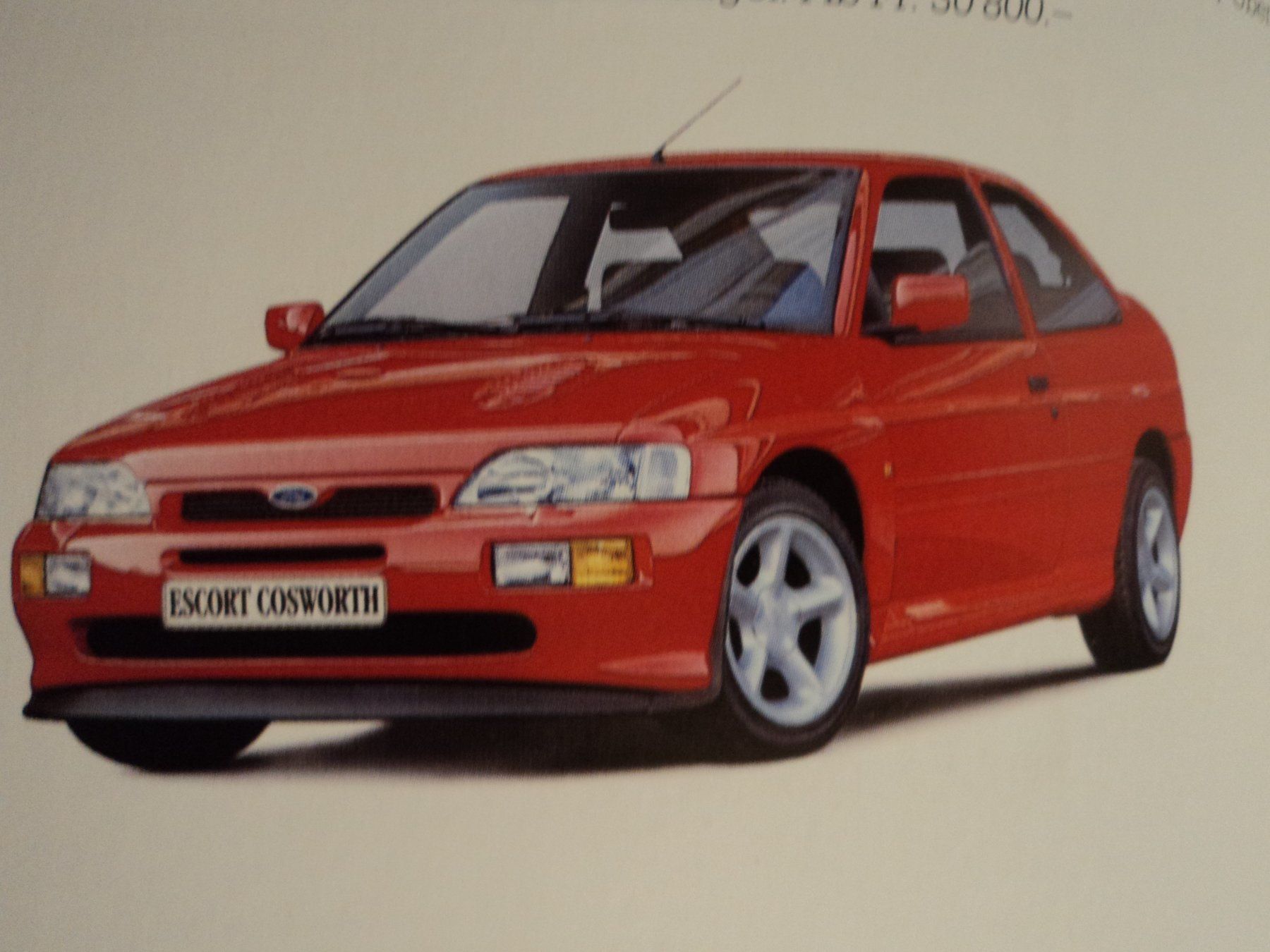 Ford Dokumente: Prospekt Ford Range ca. 1994 mit Escort RS Cosworth – Gebraucht aus Schwarzenburg von modelCARama 1