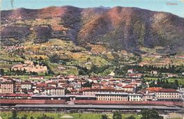 Chiasso (TI) Panorama della città Cartolina d'epoca