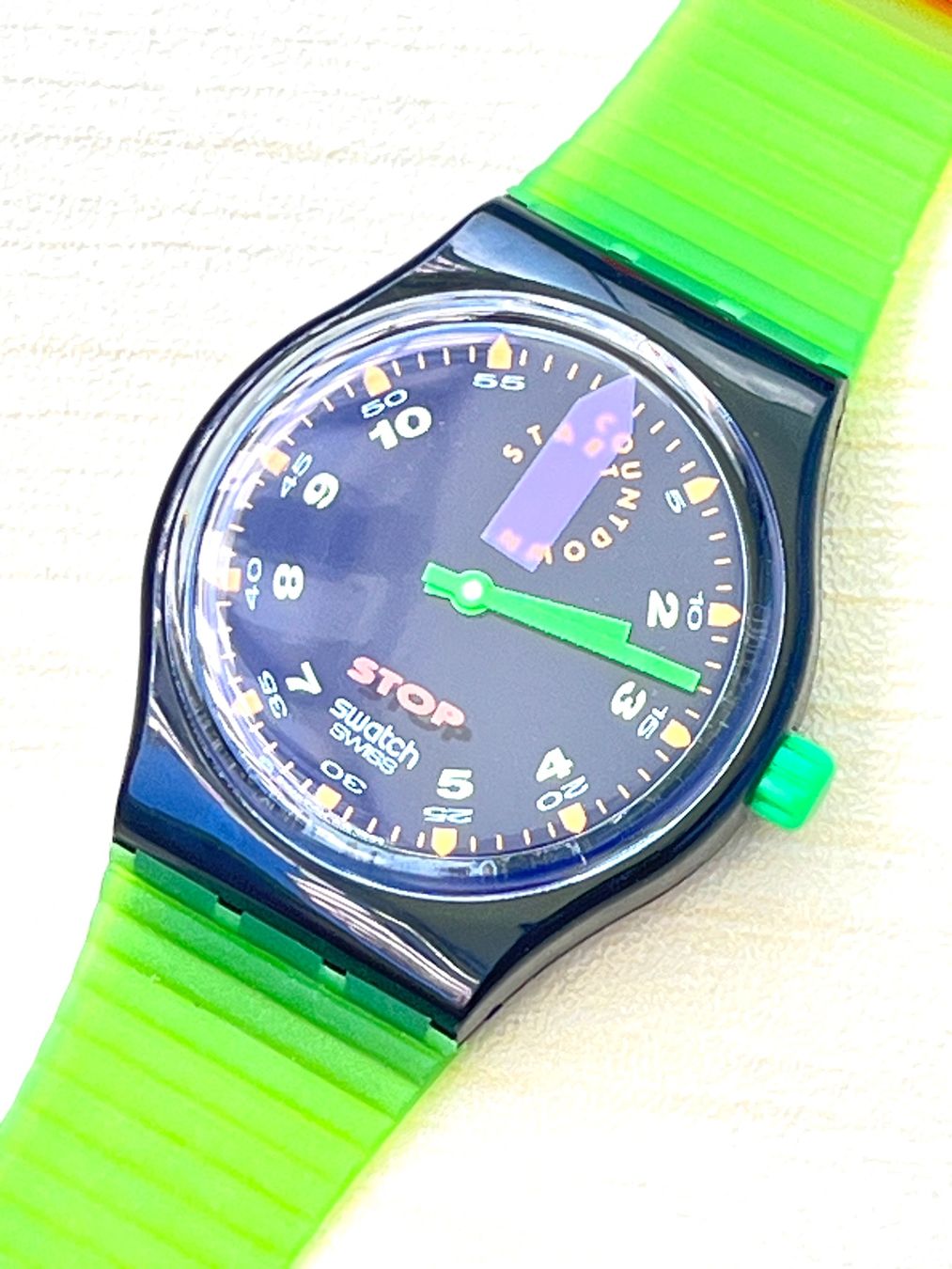 Swatch Orologi: Swatch Stopp Uhr, Sommer-Look! – Usato da Grenchen venduto da chththl