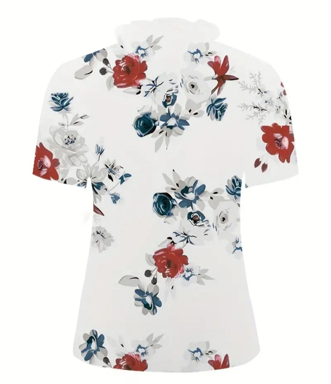 Camicette: Damenbluse weiss mit Blumenmuster – Nuovo (secondo la descrizione) da Dicken venduto da anita-123 1