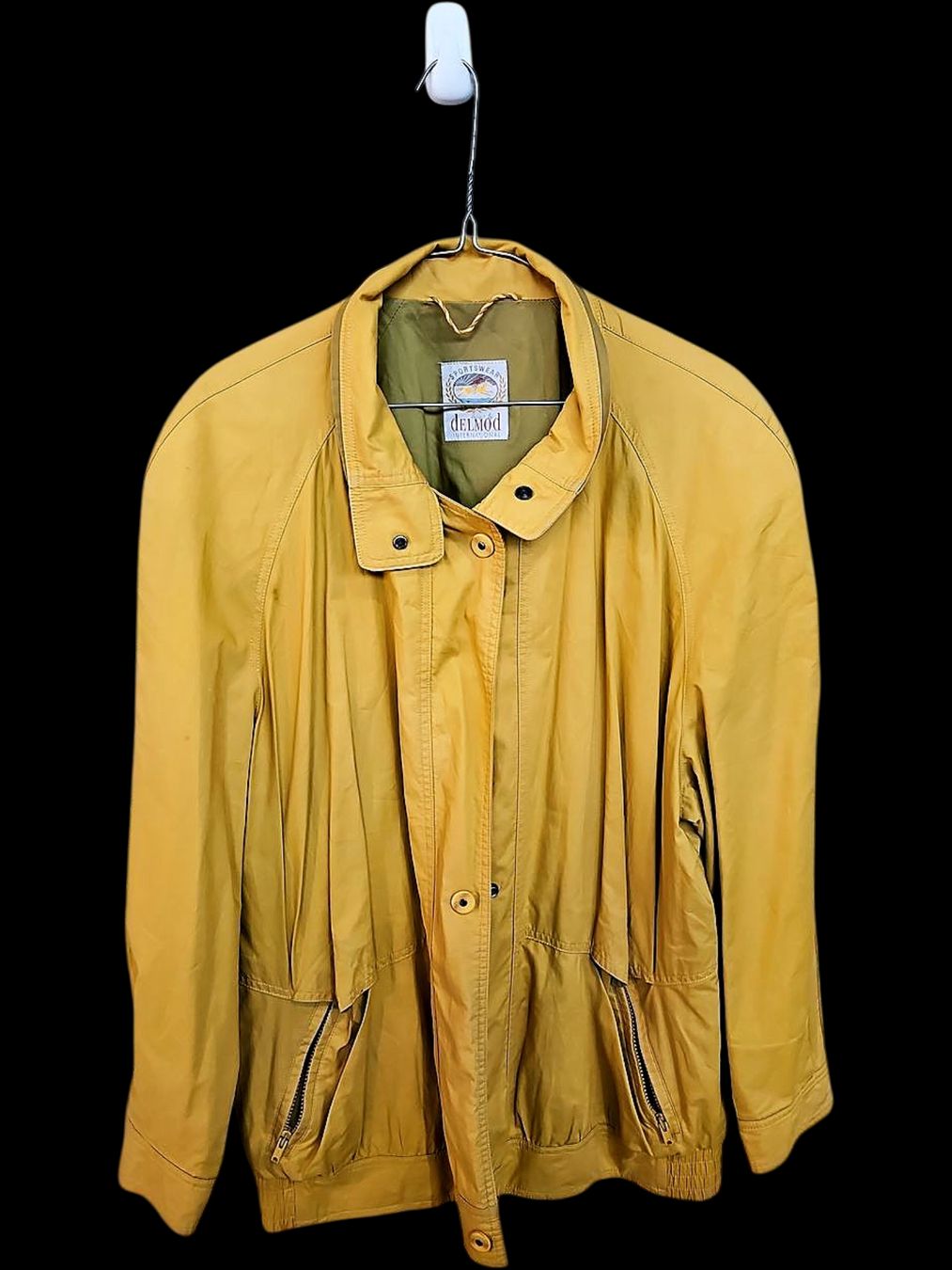 Giacche: Vintage Senfgelbe Windbreaker Jacke – Usato da Zug venduto da vinokilo 1