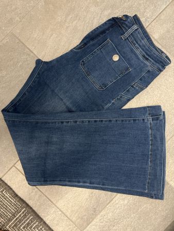 NUOVO Jeans a zampa d’elefante XL 
