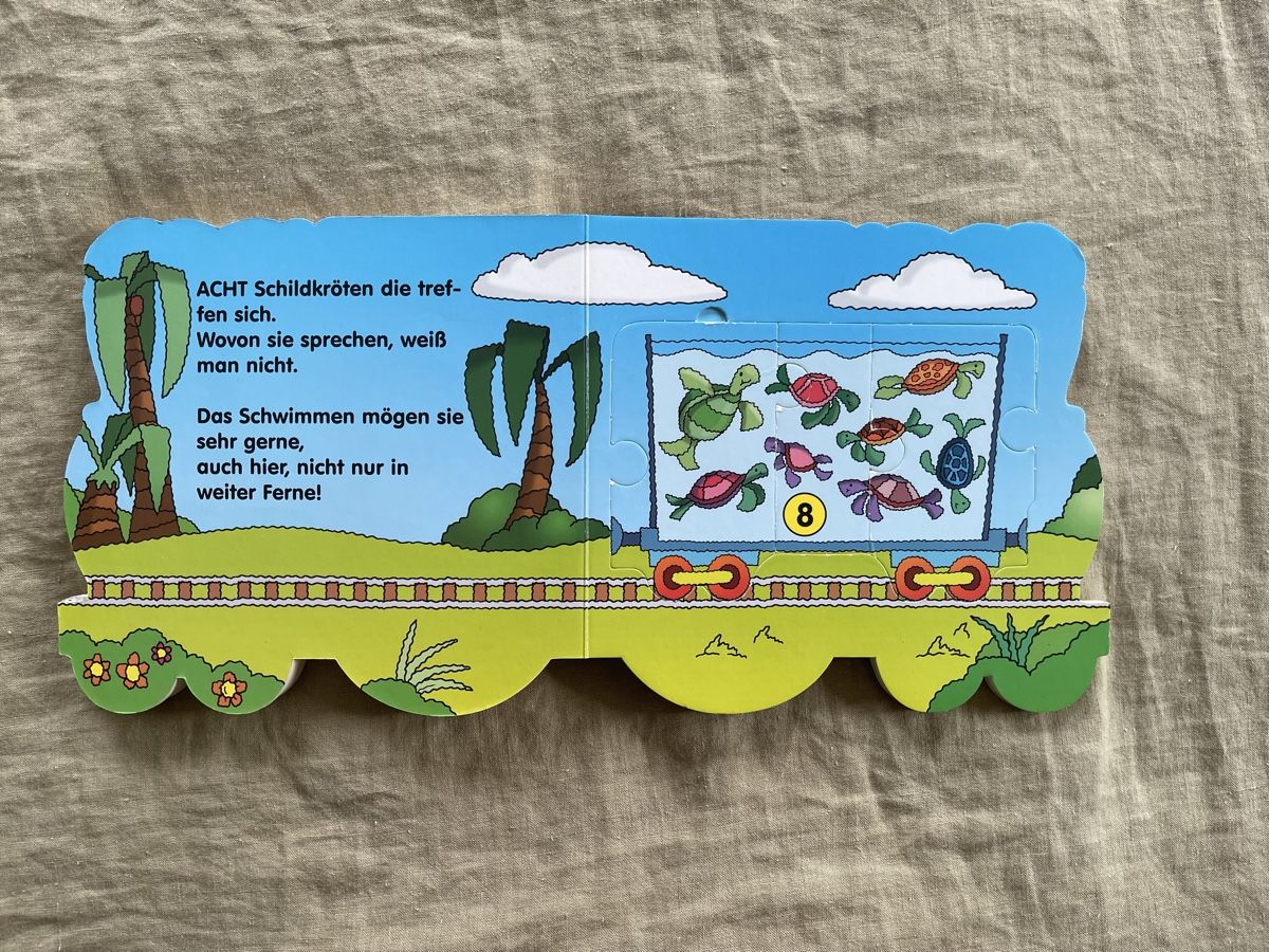 Livres: 123 Zahlenzug Kinderbuch, Puzzlebuch – D'occasion à Hirzel par carta9 3