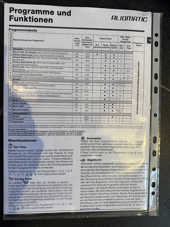 Waschmaschinen: Waschmaschine Aliomatic A+++ – Gebraucht aus Pfaffnau von Jkay23 3