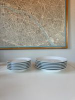 11 weisse Teller, 2 Grössen, Essteller & Frühstücksteller