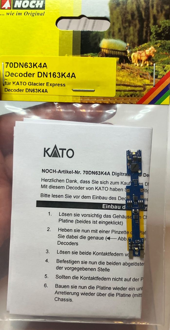 Kato Trains électriques: RhB Digital Decoder fur Kato Lok RhB Neu OVP – Neuf avec emballage d'origine à Dompierre VD par immorentes
