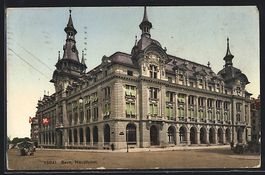 AK Bern, Hauptpost, 1914