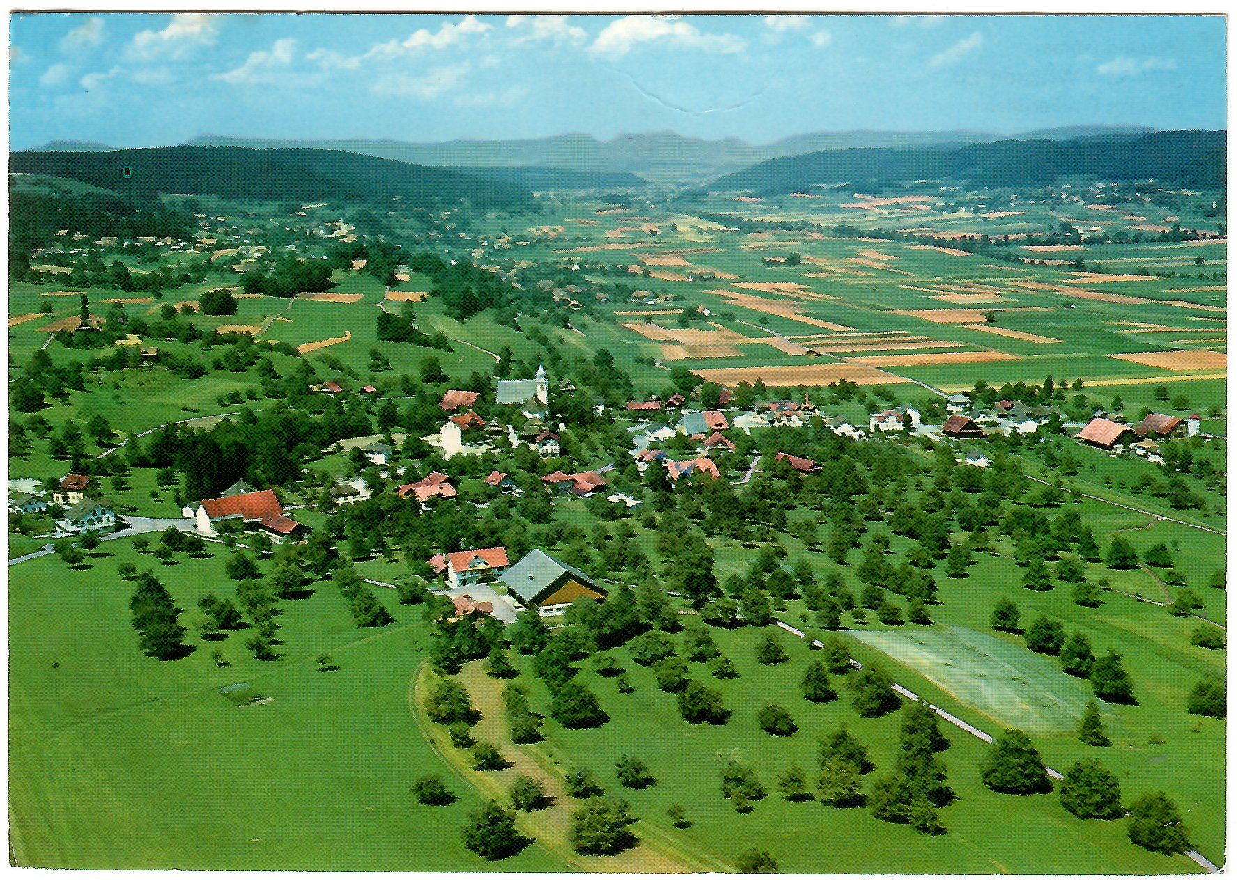 Cartoline postali: Flugaufnahme  Winikon  LU – Usato da Kerns venduto da etma3